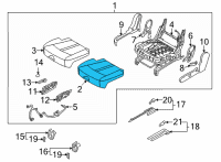 OEM 2021 Kia Sorento Pad Assembly-Rear Seat C Diagram - 89251R5500
