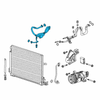 OEM Cadillac ATS Discharge Hose Diagram - 23428364