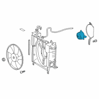 OEM 2014 Scion iQ Fan Motor Diagram - 16363-40010