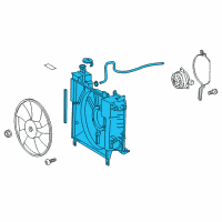 OEM Scion iQ Shroud Assembly Diagram - 16711-40040