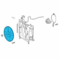 OEM Scion iQ Fan Blade Diagram - 16361-40080