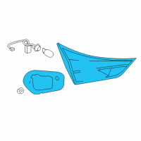 OEM 2017 Toyota Corolla iM Back Up Lamp Assembly Diagram - 81581-12230