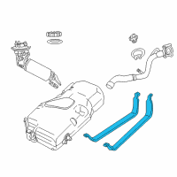 OEM 2003 Chrysler PT Cruiser Strap-Fuel Tank Diagram - 5278185AB