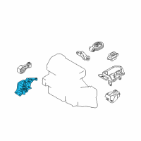 OEM 2017 Nissan Juke Engine Mounting Insulator, Right Diagram - 11210-1KC0C