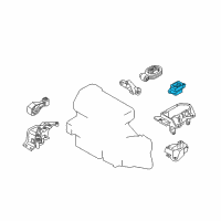 OEM Nissan Juke Engine Mounting Insulator , Left Diagram - 11220-4BB0A