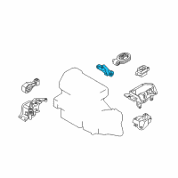 OEM 2017 Nissan Juke Engine Mounting Bracket, Rear Diagram - 11332-1KC0B