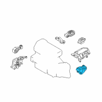 OEM 2015 Nissan Sentra Engine Mounting Bracket, Left Diagram - 11253-1KG0A