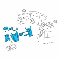 OEM 2012 Cadillac CTS Dash Control Unit Diagram - 23103203