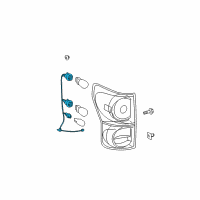 OEM Toyota Tundra Socket & Wire Diagram - 81565-0C070