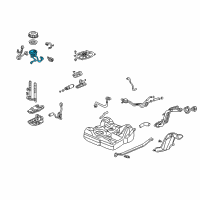 OEM 2002 Honda Civic Filter Set, Fuel Diagram - 16010-S5A-932