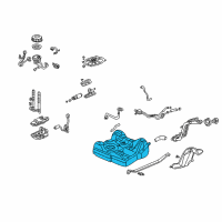 OEM Honda Civic Tank, Fuel Diagram - 17500-S5A-A35