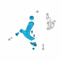 OEM 2015 Kia Soul Arm Complete-Front Lower Diagram - 54500B2000