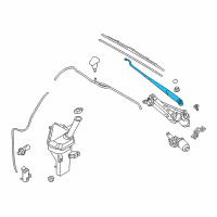 OEM 2022 Hyundai Ioniq Windshield Wiper Arm Assembly(Driver) Diagram - 98311-G2000