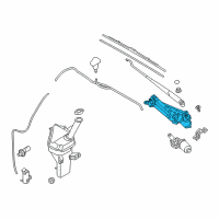 OEM 2021 Hyundai Ioniq Linkage Assembly-Windshield Wiper Diagram - 98120-G2000