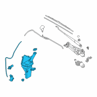 OEM 2020 Hyundai Ioniq Reservoir & Pump Assembly-Washer Diagram - 98610-G2010