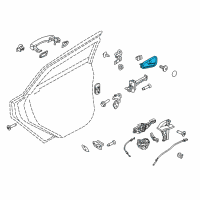 OEM 2016 Ford Focus Handle, Inside Diagram - F1EZ-5822600-B