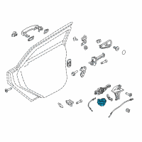 OEM 2013 Ford Escape Lock Actuator Diagram - CP9Z-5426412-A