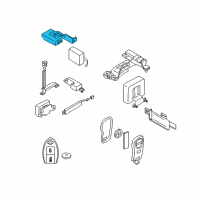 OEM Nissan Versa Control Assembly-Key Less Diagram - 28595-EL10A