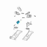 OEM 1998 Dodge Dakota Engine Mount Diagram - 52058669