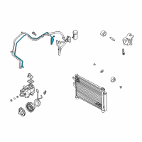 OEM 2001 Hyundai Accent Tube-Liquid Diagram - 97767-25001