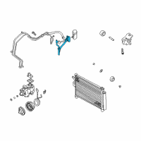 OEM Hyundai Accent Hose-Cooler Line Suction Diagram - 97763-25100