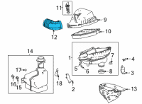 OEM 2022 Acura TLX TUBE, AIR FLOW Diagram - 17225-6S9-A01