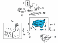 OEM 2022 Acura TLX CASE SET, A/CLNR Diagram - 17201-6S9-A01