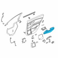 OEM 2017 Acura RLX Armrest, Right Front Door Lining (Light Orchid) Diagram - 83502-TY2-A02ZA