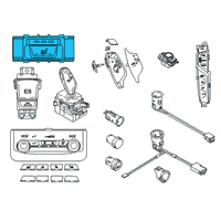 OEM 2019 BMW M550i xDrive Seat Heating Switch, Rear Left Diagram - 61-31-9-364-671