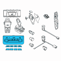 OEM BMW 540d xDrive Repair Kit, A/C Control Panel, Rear Cabin Diagram - 61-31-6-999-435