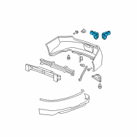 OEM 2009 Honda Accord Back Up Sensors (Alabaster Silver Metallic-Exterior) Diagram - 08V67-TA0-130K