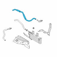 OEM Lexus RX350 Hose Assembly, Transmission Diagram - 32930-0E022