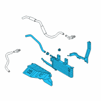 OEM Lexus RX350 Cooler Assy, Oil W/Hose Diagram - 32920-0E050