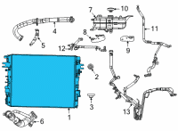 OEM 2022 Jeep Grand Wagoneer ENGINE COOLING Diagram - 68425460AA