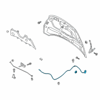 OEM 2017 Ford Focus Release Cable Diagram - CV6Z-16916-A