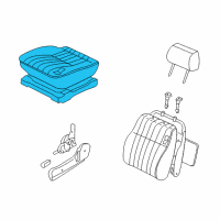 OEM Nissan Xterra Cushion Assy-Front Seat Diagram - 87350-7Z101