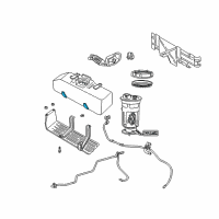 OEM Ram Dakota Strap-Fuel Tank Diagram - 52013801AA