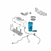 OEM 2008 Dodge Dakota Module-Fuel Pump/Level Unit Diagram - 68024546AI
