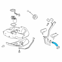 OEM 2013 Buick Regal Filler Hose Diagram - 13319476