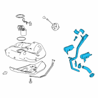 OEM 2012 Buick Regal Filler Pipe Diagram - 22864111