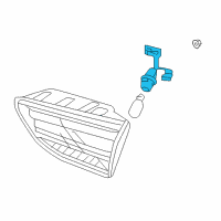 OEM Kia Rio Rear Holder & Wiring Diagram - 92452H9100