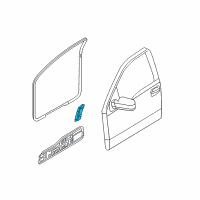 OEM 2010 Ford F-150 Front Weatherstrip Diagram - 8L3Z-1520520-A