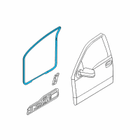 OEM 2011 Ford F-150 Weatherstrip On Body Diagram - BL3Z-1520709-B