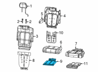 OEM Jeep Grand Cherokee L Element-Heated Seat Diagram - 68459036AB