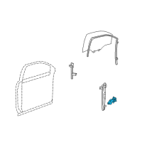 OEM 2012 GMC Acadia Motor Asm-Front Side Door Window Regulator Diagram - 25783494