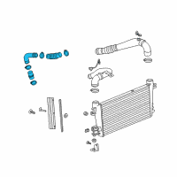 OEM 2017 Chevrolet Express 3500 Intercooler Hose Diagram - 84787748