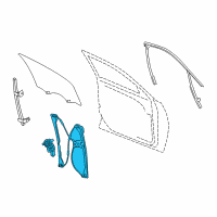 OEM 2017 Buick LaCrosse Window Regulator Diagram - 26218240