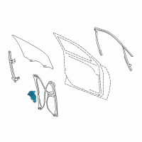 OEM 2018 Buick LaCrosse Window Motor Diagram - 84568368