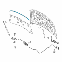 OEM 2017 Lincoln MKC Front Weatherstrip Diagram - EJ7Z-16B990-A