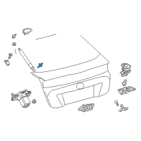 OEM 2018 Toyota Prius Prime Support Cylinder Ball Stud Diagram - 68961-13030